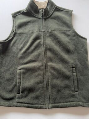 EUC Men's Outdoor Life Fleece Vest Large Green (KB6)